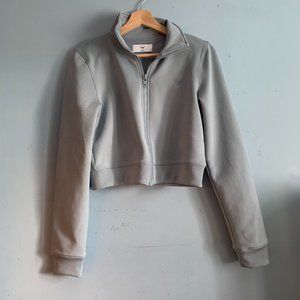 Tna Cropped Quarter Zip Sweatshirt